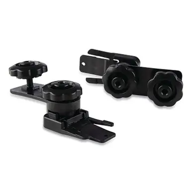Sellstrom S61970 Universal Slotted Hard Hat Adapter, Dielectric, Black