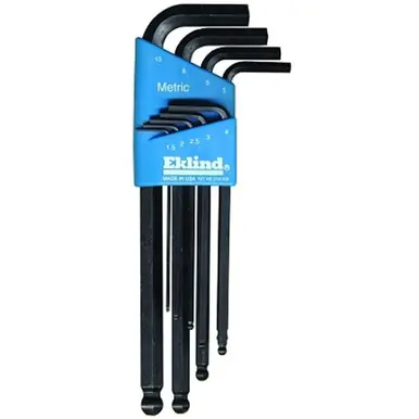 Eklind Tool 13609 9-Piece Metric Ball-Hex-L Key Set