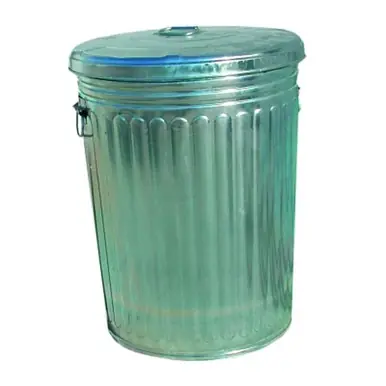 Magnolia 20GALLON-W/LID Trash Can, 20 Gal, Gray