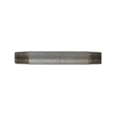 Midland Industries 52021 - Seamless Pipe Nipple, 1/4" MPT x 1/4" MPT, 1-1/2" L, Stainless Steel, SCH