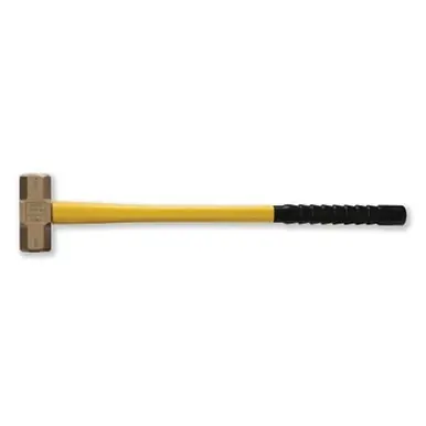Ampco Safety Tools H-71FG Non-Sparking Sledge Hammer, 7-1/2 lb, 33" L