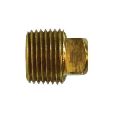 Midland Industries 06109-08 - Square Head Plug, 1/2" MPT, 1.07", Brass