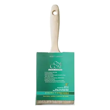 Bestt Liebco One Coat Trim/Wall Brush, 4" Wide, White China Bristles (6pk)