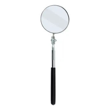 Ullman S-2 Telescoping Inspection Mirror, 3.25" Round, 11"-15"