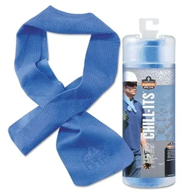 Ergodyne 12418 Chill-Its 6603 Evaporative Cooling Band, Solid Blue