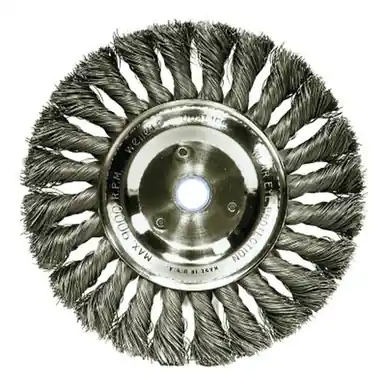 Weiler 08085 Wire Wheel, 6" x 1/2", Steel