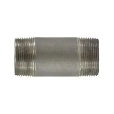 Midland Industries 51142 - Seamless Pipe Nipple, 1-1/2" MPT x 1-1/2" MPT, 2-1/2" L, Stainless Steel,