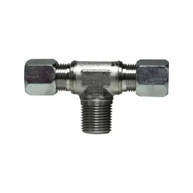 Midland Industries SSC26011212 - Branch Tee, 3/4" Tube OD x 3/4" Tube OD x 3/4" NPT(M), Stainless