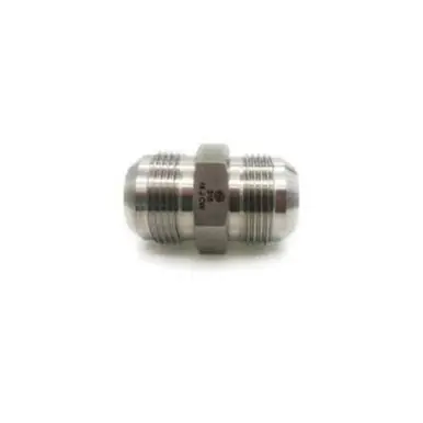 Midland Industries SS2403-08-06 - Pipe Union, 1/2" 37° JIC Male Flared x 3/8" 37° JIC Male Flared