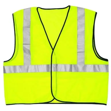 MCR Safety VCL2MLX2 Class II Safety Vest, 2X-Large, Fluorescent Lime