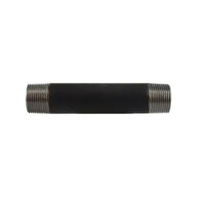 Midland Industries 59101SMLS - Seamless Pipe Nipple, 1" MPT x 1" MPT, 2" L, Steel, Black, SCH 80