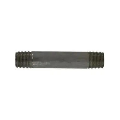 Midland Industries 52049 - Seamless Pipe Nipple, 3/8" MPT x 3/8" MPT, 5-1/2" L, Stainless Steel, SCH