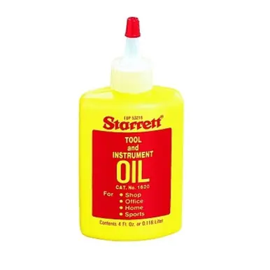 Starrett 53216 Tool & Instrument Oil, 4 oz Bottle (12pk)