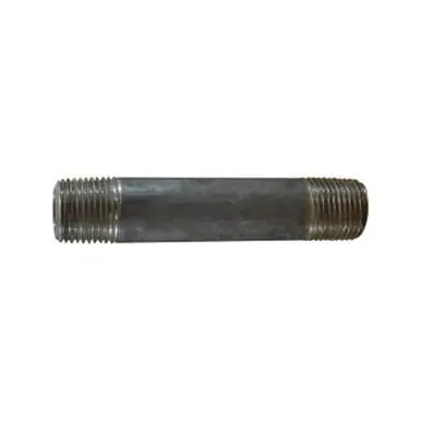 Midland Industries 51068 - Seamless Pipe Nipple, 1/2" MPT x 1/2" MPT, 5" L, Stainless Steel, SCH 80