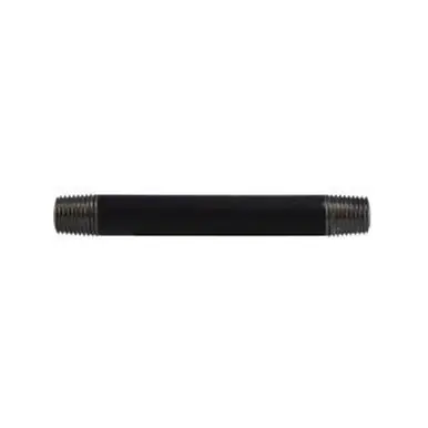 Midland Industries 59024SMLS - Seamless Pipe Nipple, 1/4" MPT x 1/4" MPT, 3" L, Steel, Black, SCH 80