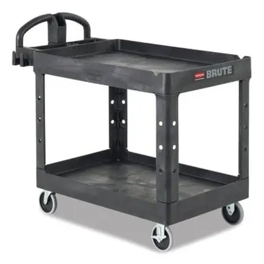 Rubbermaid FG452088BLA Utility Cart, 500 lb, 45.25" x 25.875" x 33.25", Black