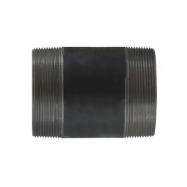 Midland Industries 59228SMLS - Seamless Pipe Nipple, 4" MPT x 4" MPT, 9" L, Steel, Black, SCH 80/XH