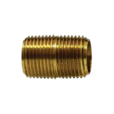 Midland Industries 06112-12-001 - Nipple, 3/4" MPT x 3/4" MPT, 1.31" Brass