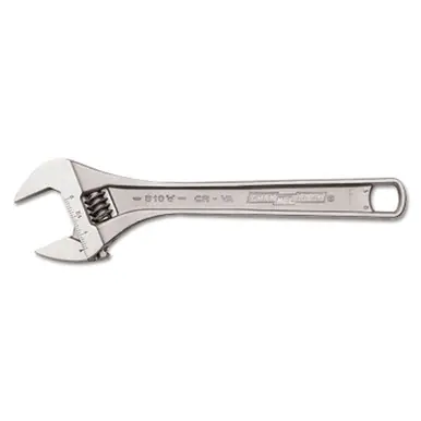 Channellock C810W-BULK Adjustable Wrench, Chrome