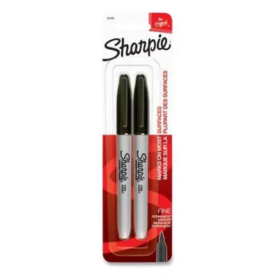 Sharpie 30162PP Permanent Marker, Fine Bullet Tip, Black