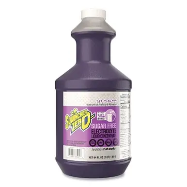 Sqwincher 159050103 ZERO Liquid Concentrate, Grape, 64 oz, Makes 5 gal