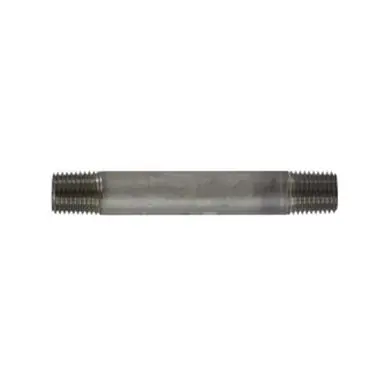 Midland Industries 49029 - Welded Pipe Nipple, 1/4" MPT x 1/4" MPT, 5-1/2" L, Stainless Steel, SCH