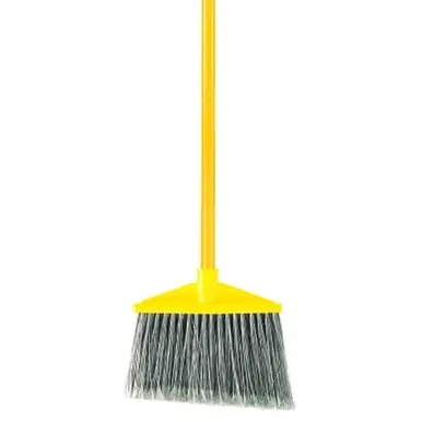 Rubbermaid FG638500GRAY Angle Broom, 9.25" Block, 6.75" Trim