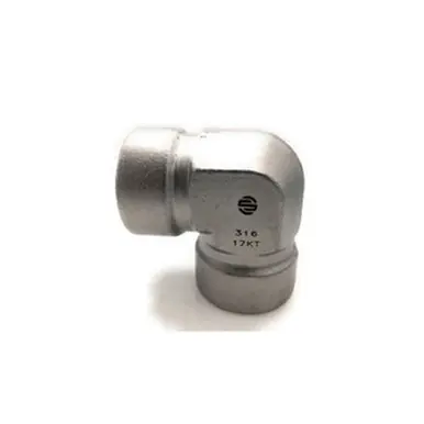 Midland Industries SS5504-06-06 - 90° Elbow, 3/8" NPT(F) x 3/8" NPT(F), Stainless