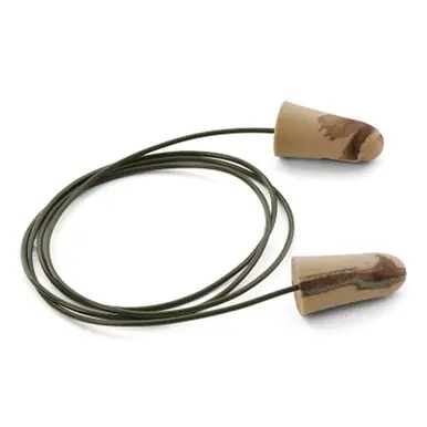 Moldex 6609 Camo Plugs Disposable Earplugs, Brown/Tan/Green, Foam, Corded (100pk)