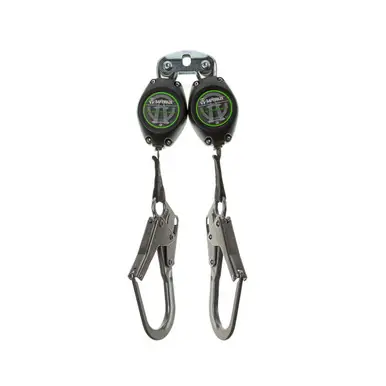 Safewaze FS-FSP14085-W-RBH - Class 1 7‘ Dual Leg Retractable w/ Rebar Hooks