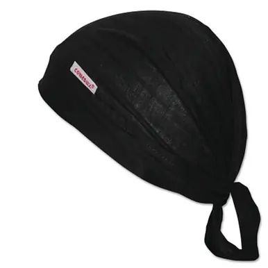 Comeaux Caps 1000-B-7 Single Sided Cap, Size 7, Black