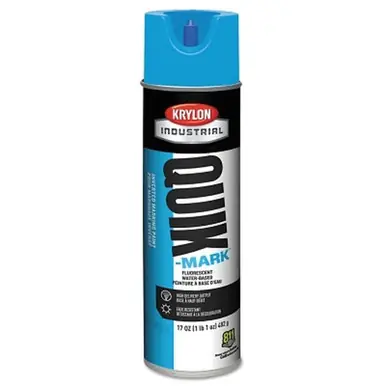 Krylon AT3701007 Quik-Mark Fluorescent Inverted Marking Paint, Red/Orange, 17 oz (12pk)