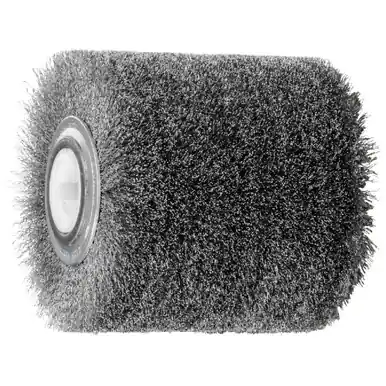 PFERD 81331 4" Dia. x 4" Wide Drum Brush .008" Crimped Stainless Wire, 3/4" Sq. Drive