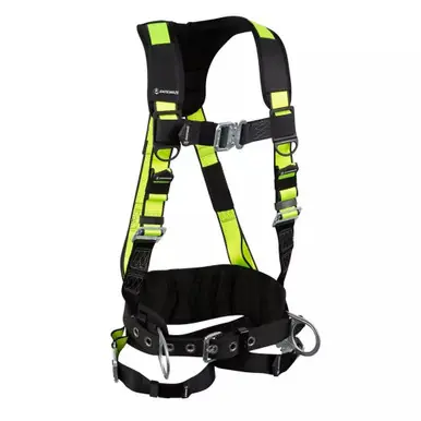 Safewaze 021-1455 - PRO Construction Harness 3D, QC Chest, QC Legs, Free Floating Waist Pad (3X)