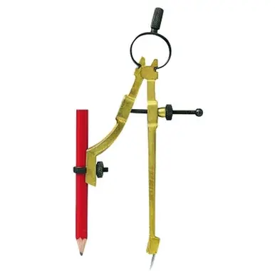 General Tools 842 Precision Pencil Compass, 9" Diameter, Die-Cast Metal