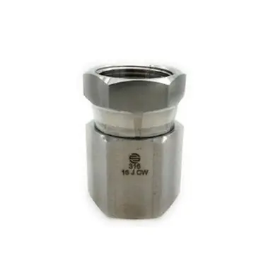 Midland Industries SS1405-04-04 - Swivel Adapter, 1/4" FPT x 1/4" FNPSM, Stainless