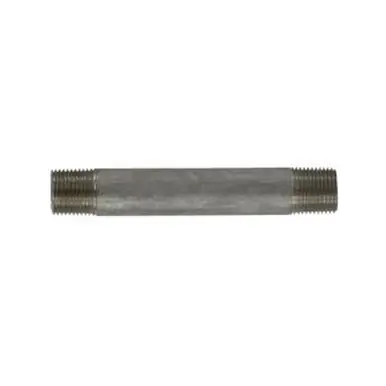 Midland Industries 49040 - Welded Pipe Nipple, 3/8" MPT x 3/8" MPT, 1" L, Stainless Steel, SCH 40