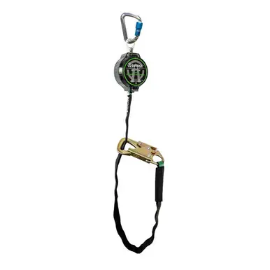 Safewaze 018-5031 - 7‘ Web 40" Tie Back Retractable with Aluminum Carabiner