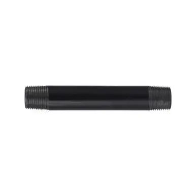 Midland Industries 57048 - Welded Pipe Nipple, 3/8" MPT x 3/8" MPT, 5" L, Steel, Black, SCH 40