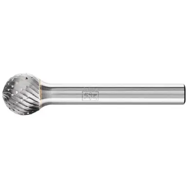 PFERD 24599 Carbide Bur - Ball, STEEL Cut 5/8" x 9/16" x 1/4" Shank - SD-6