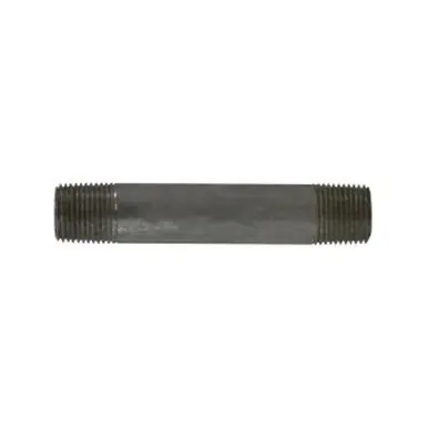 Midland Industries 52047 - Seamless Pipe Nipple, 3/8" MPT x 3/8" MPT, 4-1/2" L, Stainless Steel, SCH