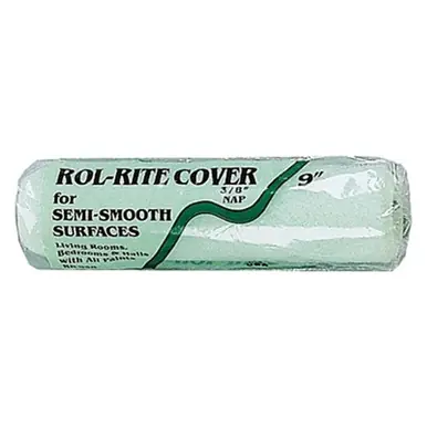 Linzer RR938-9 Rol-Rite Roller Cover, 9" Width, 3/8" Nap, Knit Fabric