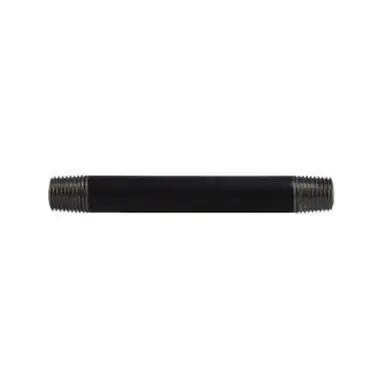 Midland Industries 59023SMLS - Seamless Pipe Nipple, 1/4" MPT x 1/4" MPT, 2-1/2" L, Steel, Black,