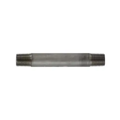 Midland Industries 49025 - Welded Pipe Nipple, 1/4" MPT x 1/4" MPT, 3-1/2" L, Stainless Steel, SCH