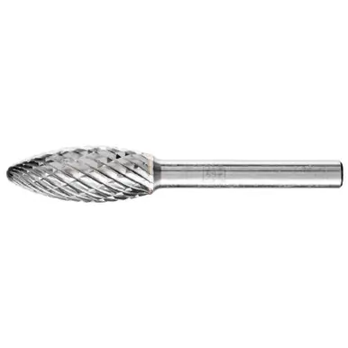 PFERD 28004 Carbide Bur - Flame, OMNI Cut 1/2" x 5/4" x 1/4" Shank - SH-5