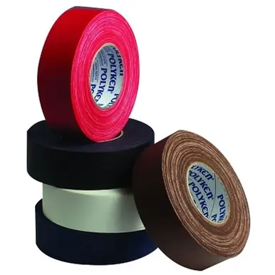 Polyken 1117632 Premium Vinyl Coated Gaffer‘s Tape, 2" x 60 yd, 11.5 mil, Black