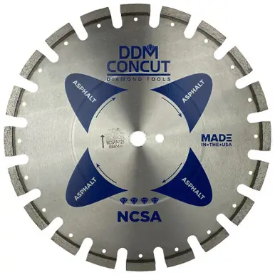 DDM Concut NCSA16125 - 16" x .125 x 1"/20mm Asphalt Blade Wet/Dry Diamond Blade