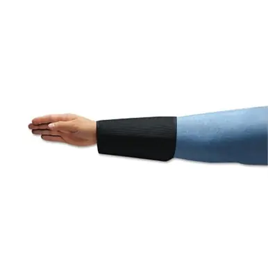 Ansell 59-801-8 Cane Mesh Sleeves, Velcro Closure, Black, Length 8"