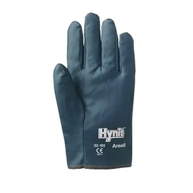 Ansell 32-105-8 Hynit Nitrile-Impregnated Gloves, Size 8, Blue (12pk)