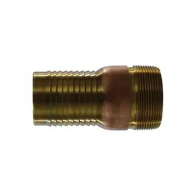 Midland Industries CNT-100-B - Combination King Nipple, 1" Hose Barbed x 1" MPT, Brass